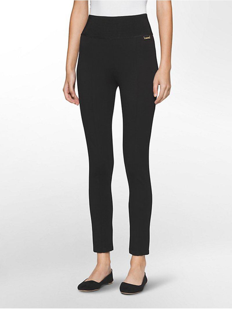 Calvin klein power stretch wide waistband sale leggings