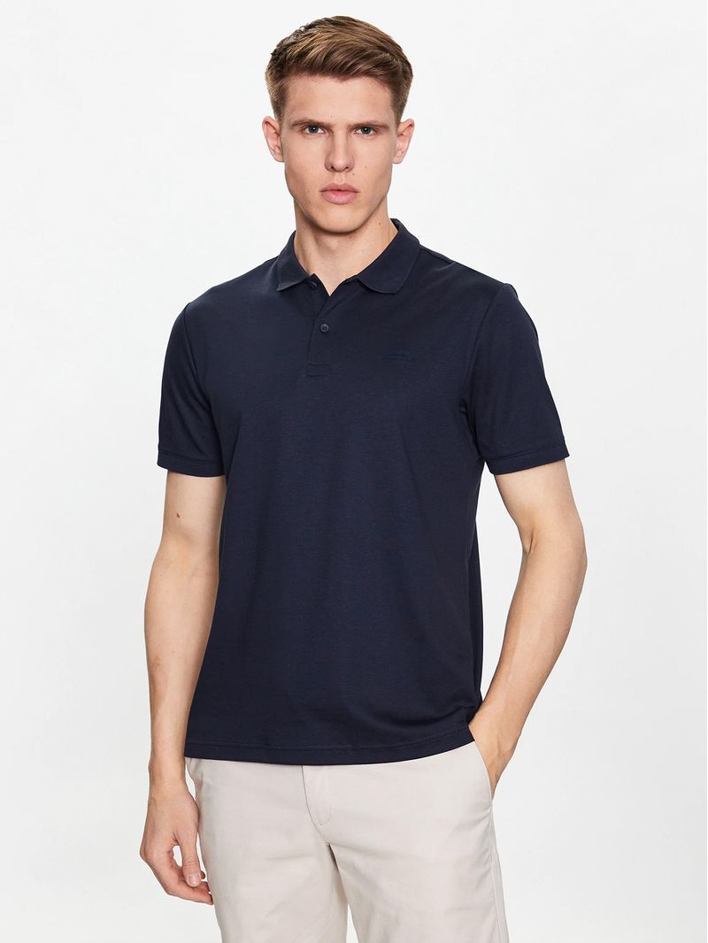 Navy Blue Camisas De Vestir Para Hombre Polo CAMISA TIPO POLO SLIM, image size:800x1066