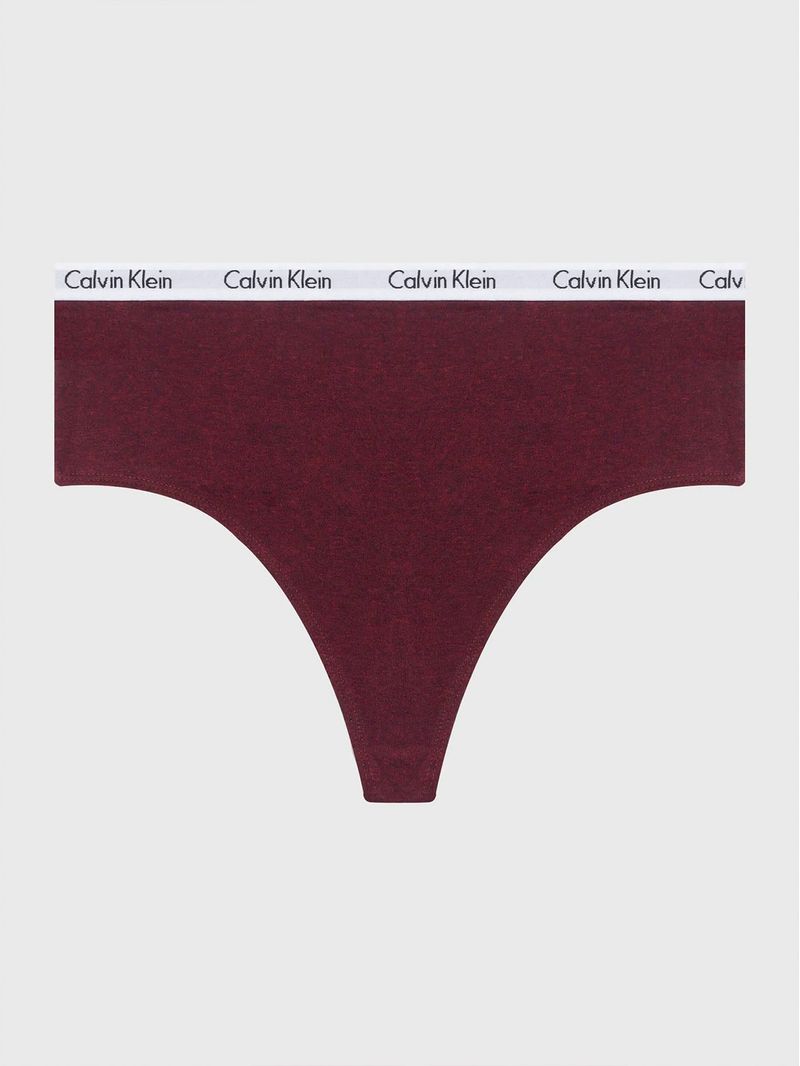  Calvin Klein Tanga de algodón con logotipo de carrusel