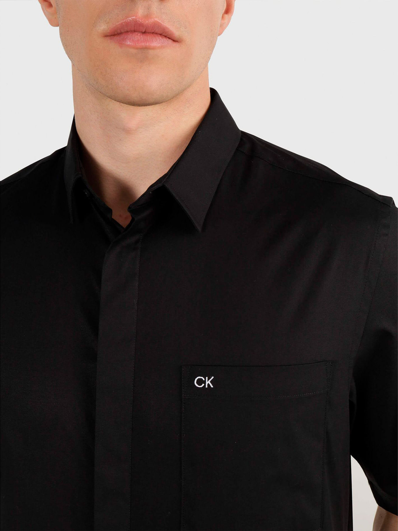 Camisa manga corta calvin klein new arrivals